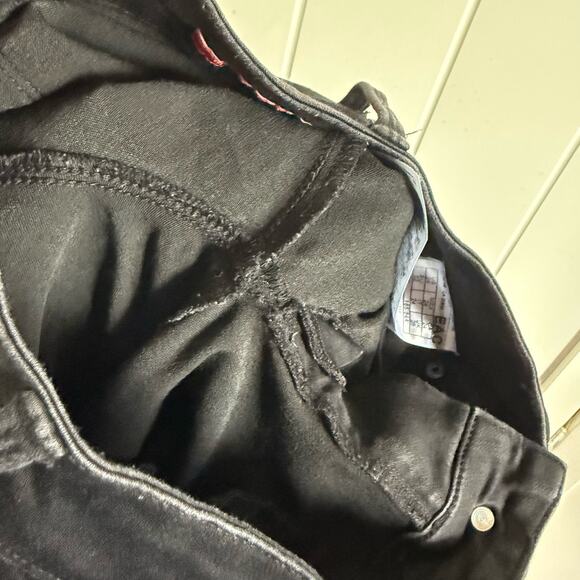 Guess Womens Jeans 24 Medium Rise Curvy Skinny Sienna Black Denim Stretchy - Picture 9 of 9